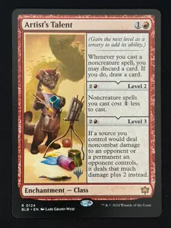 1x MTG Artist's Talent - Bloomburrow (BLB) #124 - Magic the Gathering - Image 1