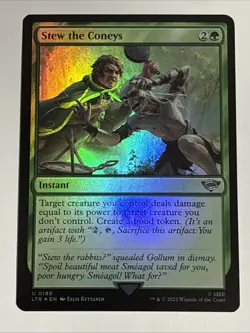 MTG Lord of the Rings Stew the Coneys Foil 0189 NM - Image 1