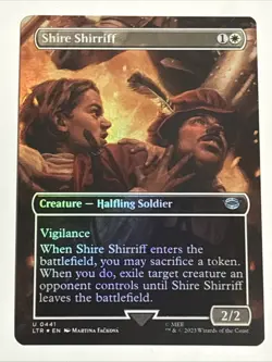 MTG Lord of the Rings Shire Shirriff Borderless Foil 0441 NM - Image 1
