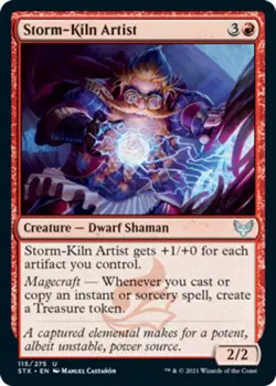 1x Storm-Kiln Artist - Foil Light Play MTG Magic - Kid Icarus - - Image 1