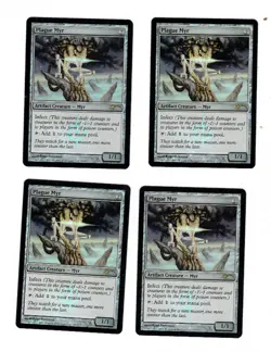 4 Plague MYR Promo Foil MTG Out-of-Pack Quality - Image 1