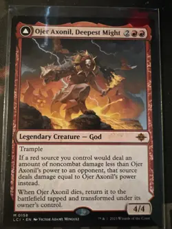 x1 Ojer Axonil, Deepest Might // Temple of Power LCI MTG 158 MYTHIC M/NM 1x - Image 1