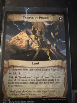 x1 Ojer Axonil, Deepest Might // Temple of Power LCI MTG 158 MYTHIC M/NM 1x - Image 2