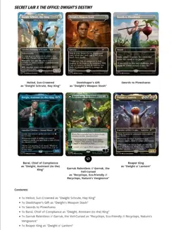 MTG Secret Lair The Office Dwight's Destiny Foil Preorder - Image 1