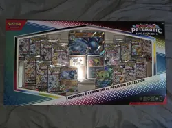 Pokemon TCG SV Prismatic Evolutions Lucario EX & Tyranitar EX Premium Collection - Image 1