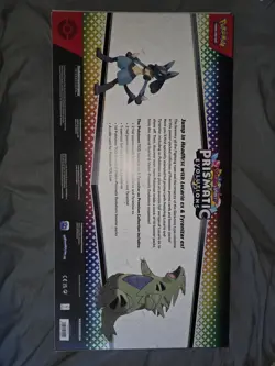 Pokemon TCG SV Prismatic Evolutions Lucario EX & Tyranitar EX Premium Collection - Image 2