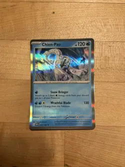 Pokemon Paradox Rift Chien-Pao 057/182 Cosmos Holo Sealed Exclusive Knockout Box - Image 1