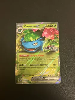 Stamped Venusaur ex Double Rare 001/142 Stellar Crown NM-Mint Pokemon TCG - Image 1