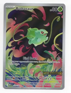 Pokemon: Mega Evolutions Enhanced Box *Foil* Bulbasaur (133/132) Stamped #4 - Image 1