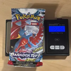 Heavy!U 22.55g Pokemon Sealed Paradox Rift Booster Pack - Image 1