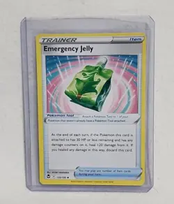 Pokemon TCG Emergency Jelly Silver Tempest 155/195 Regular Uncommon - Image 1