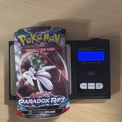 Heavy 22.66g Pokemon Sealed Paradox Rift Booster Pack - Image 1