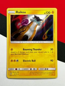 Raikou Holo Rare 32/73 Shining Legends 2017 Pokemon TCG NM - Image 1