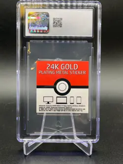 Gengar Pokemon Candy Stickers (2023) Korean Striking 24K Gold Plating CGC 10 - Image 2