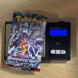 Heavy 22.55g Pokemon Sealed Paradox Rift Booster Pack - Image 1