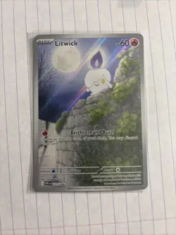 Pokemon TCG Litwick 101/086 White Flare Illustration Rare Holo English Edition - Image 1