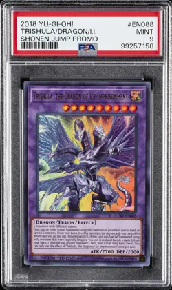 2018 YU-GI-OH! SHONEN JUMP PROMO TRISHULA, THE DRAGON OF ICY IMPRISONMENT PSA 9 - Image 1