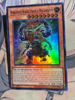 Yugioh Asian English INFO-AE001 Sengenjin Wakes from a Millennium x3 Super rare - Image 4