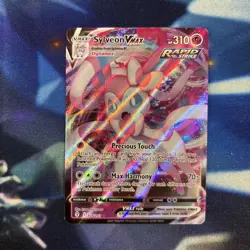 Pokemon Sylveon VMAX Holo Ultra Rare Card 075/203 Evolving Skies NM - Image 1