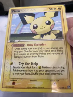 Pokemon Pichu TCG EX Power Keepers Card 21/108 Regular Rare 21 - Image 1