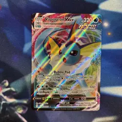 Pokemon TCG Vaporeon VMAX Full Art Holo Ultra Rare Card 030/203 Evolving Skies - Image 1
