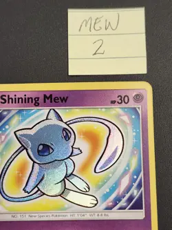 Pokemon TCG Shining Mew Shining Legends Holo Card 40/73 NM - Image 2