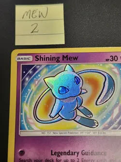 Pokemon TCG Shining Mew Shining Legends Holo Card 40/73 NM - Image 5