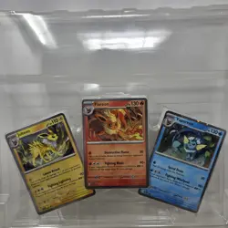 POKEMON Flareon Vaporeon Jolteon SVP 167 168 169 Prismatic Evolutions Promo Card - Image 2