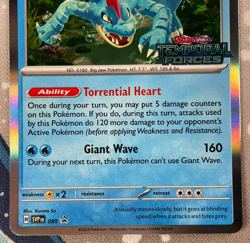 Feraligatr SVP089 STAFF Prerelease Promo Stamped Temporal Forces Pokemon Card NM - Image 3