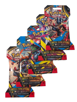 Pokemon Trading Card Game TCG Mega Evolution Blister Packs Lot Of 5 New - Image 1