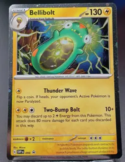 Pokemon TCG Bellibolt Black Star Promo SVP 094 Cosmos Holo Promo Card LP - Image 1