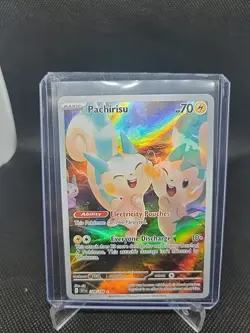 Pokemon TCG Scarlet & Violet Pachirisu 208/198 Illustration Rare Holo Card - Image 2
