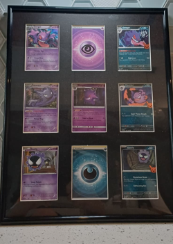 👻✨ Framed Pokemon Card Set - Gengar Evolution Line (Gastly, Haunter & Gengar) - Image 1