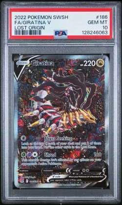 PSA 10 GEM MINT Giratina V 186/196 Lost Origin Alt Art Holo Pokemon Card - Image 1