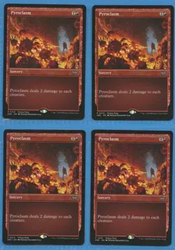 MTG: PROMO PACK: Duskmourn: House of Horror: Pyroclasm: PLAYSET of 4 - Image 1