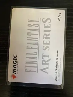 MTG Final Fantasy Art Series Dancer's Chakrams 24/53 GOLD SIGNED NM - Image 2