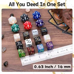 78 Pieces MTG Dice Set with Plus 1 Life Counter & Keyword Token Dice & Shield... - Image 5