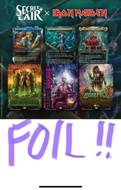 💥PRESALE Foil💥 Eddie Unchained, Secret Lair Drop Iron Maiden MTG Free Shipping - Image 1
