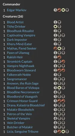Mtg Edgar Markov Vampiric Bloodlust Commander Deck + Deck Box/Sleeves VAMPIRES!! - Image 2