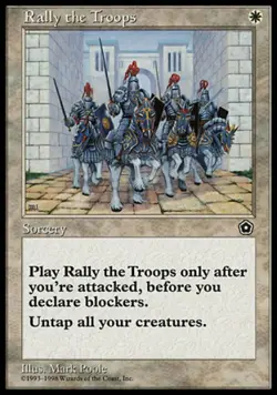 Rally the Troops - Medium Play MTG Portal Second Age - Image 1