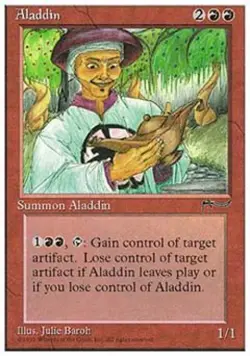 Aladdin - Medium Play MTG Chronicles - Image 1