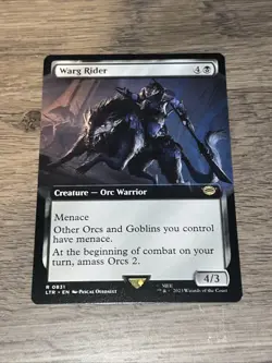 Warg Rider Extended Art 0831 Universes Beyond LoTR MTG NM Regular See Video - Image 1