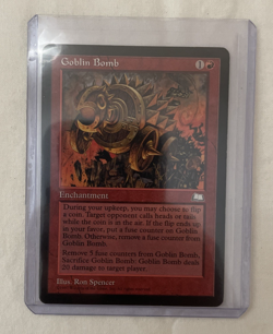 1x Goblin Bomb Weatherlight MTG Magic the Gathering LP - Image 1
