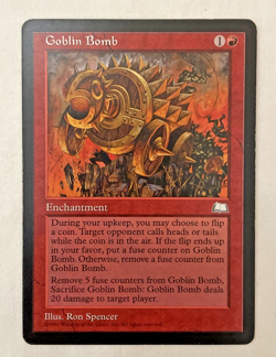 1x Goblin Bomb Weatherlight MTG Magic the Gathering LP - Image 2