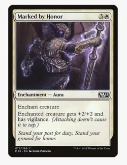 Marked by Honor | M15 | Aura Voltron Enchantress | MTG Pauper EDH | LP-NM - Image 1