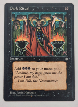 Dark Ritual MTG Ice Age, Common Instant LP Vintage 1995 - Image 1