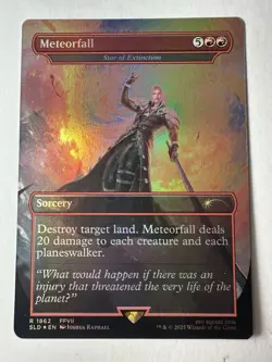 Meteorfall - Star of Extinction (Rainbow Foil) Secret Lair Drop Foil MTG - Image 1