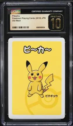 2019 Pokemon Japanese Playing Cards Old Maid Pikachu CGC 10 PRISTINE - Image 1