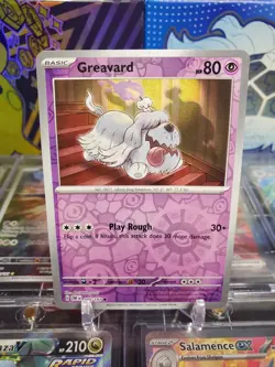 Greavard 100/197 Reverse Holo Common Pokemon TCG S&V Obsidian Flames - Image 1