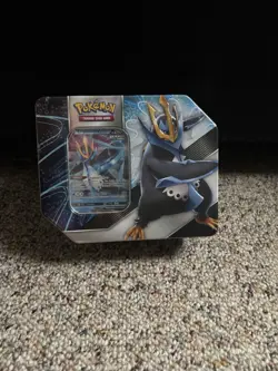 Pokemon TCG V Strikers EMPOLEON V Tin 5 Booster Packs 820650809552 - Image 1